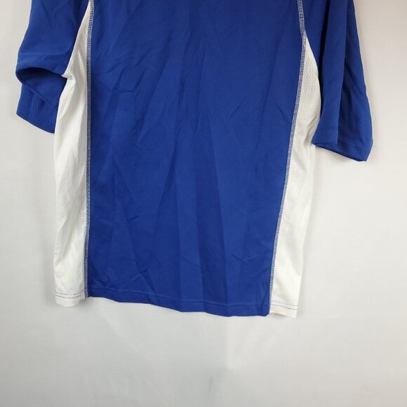 Dynasty Mens Blue White Texas Rangers Jersey Shirt V Neck Sz Medium - Picture 10 of 10